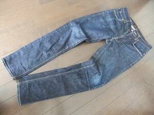 ヌーディージーンズ/Nudie Jeans/スリムデニム/スキニー/伸縮/～W80cm/ローライズ/MADE IN ITALY/イタリア製/29/縦落ちひげ/牛革ラベル