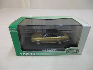 トミカ ＥＢＢＲＯ エブロ ホンダクーペ　９S　１９７０ ＧＯＬＤ/ＢＬＡＣＫ　１：４３