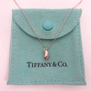 ♪tyhd 1437-2 317 TIFFANY＆Co ティファニー エルサペレッティ ティアドロップ SV925 ネックレス アクセサリー レディース シルバー系