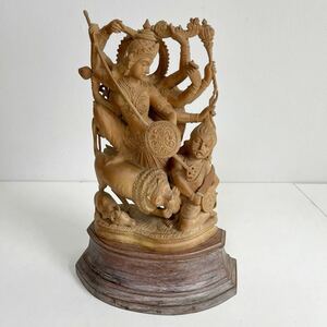 インド 木彫 仏像 彫刻 オブジェ 置物 仏教美術 