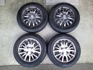 軽自動車１３インチセット☆ＷＭ０２　１５５/６５Ｒ１３（２０２１年製）＆アルミ☆中古４本セット（Ｅ）