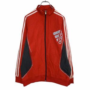 adidas ナイロンジャケット キッズ 170 レッド アディダス スポーツ 古着卸 アメリカ仕入 t2111-4969