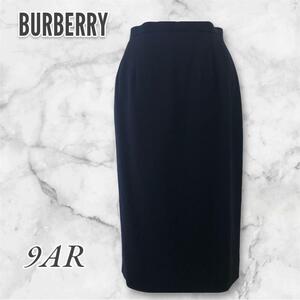 BURBERRY バーバリー　ブラックフォーマル　ウールスカート　M相当　黒 3027 1254