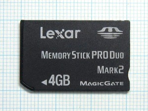 ★Lexar メモリースティック PRO Duo ４ＧＢ 中古★送料８５円・１８５円