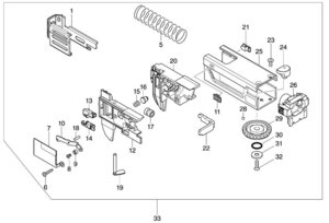 マキタ makita 18V 充電式 オートパック スクリュ ドライバ FR451DZ 用 ケーシングアッセンブリ 122B65-5 部品 修理 パーツ ビス打ち 大工