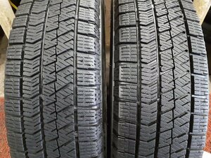 パF4865②■155/65R14 75Q　2本のみ　BRIDGESTONE BLIZZAK VRX2　送料無料 冬 ’18年 ワゴンR ムーブ デイズ パレット タント N-BOX ラパン