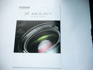 □【カタログ】FUJIFILM　 X MOUNT　LENSES　カタログ 　カメラ本体ではありません。２０１４．２　　３５Ｐ 