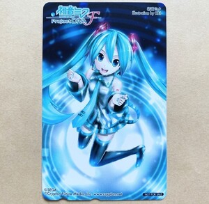 【未使用】 テレカ 50度 初音ミク Project DIVA F KEI 非売品