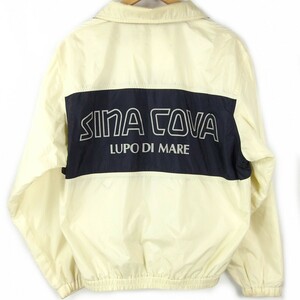 ■SINA COVA シナコバ / LUPO DI MARE / 7413070 / 日本製 / メンズ / ライトイエロー / ジップアップ ナイロンジャケット size M