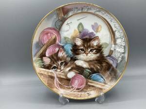限定品 フランクリンミント Sew Sweet ネコ 猫 飾り皿 絵皿 皿 ①⑥ (793)