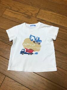 familiar ファミリア　１００cm　Tシャツ　白　トップス