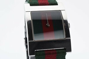 グッチ 7700M スクエア シルバー クォーツ メンズ 腕時計 GUCCI