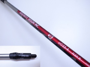 *2401*01*GRAPHITE DESIGN INC. aG33-4(R) PING用スリーブ付 1W相当 約44.25インチ 約112.5cm ピン ドライバー用 中古シャフト