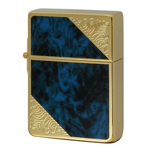 Zippo ジッポライター 1935レプリカ 大理石調 ベネチアンデザイン ブルーマーブル アラベスク 唐草 金メッキ VENETIAN DESIGN 1935GW-BLM