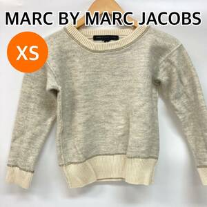 MARC BY MARC JACOBS マークバイマークジェイコブス トップス ニット セーター 長袖 カットソー オフホワイト系 レディース XS【CT480】