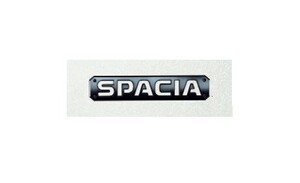 スズキ純正 スペーシア (SUZUKI Spacia )【SPACIA エンブレム（ブラックメッキ）】リヤ用適合：【MK54S】【MK94S】//【G】【X】