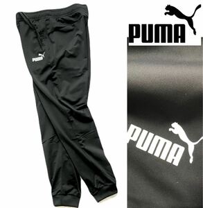 ●C320新品【メンズXL(O)】ブラック PUMA プーマ ゴルフにオススメ 裏起毛 テーパード ジョガーパンツ