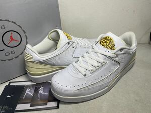 AIR JORDAN 2 RETRO LOW エア ジョーダン 2 レトロ ロー WHT x SILVER x VARSITY MAIZE US10 未使用 05年製 309837-102