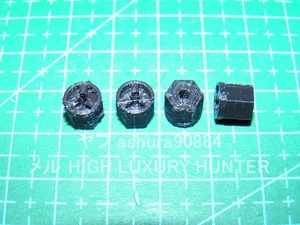 [積層厚0.1mm][+3mm延長版] 3DプリンタPLA+ 京商 ミニッツ 4×4用 7mmホイール変換ハブ部品 Kyosho Mini Z 4x4