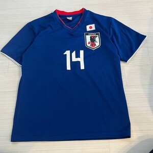 JFA 日本サッカー協会 公式 サッカー 日本代表 ユニフォーム　Tシャツ 応援Tシャツ INUI 背番号14　乾ワールドカップ　サイズS