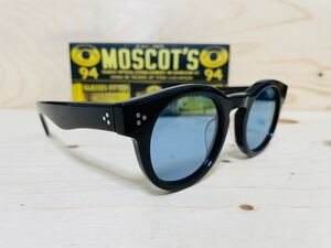 ◆MOSCOT◆GRUNYA◆モスコット◆サングラス 人気 黒縁 カラーレンズ ボストン ラウンド 伊達眼鏡 セルフレーム 未使用 美品