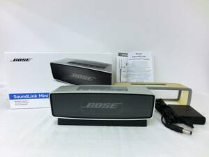 1円～　BOSE　ボーズ　【SoundLink Mini】　サウンドリンクミニ　Bluetoothスピーカー　中古美品　シリコンケースあり