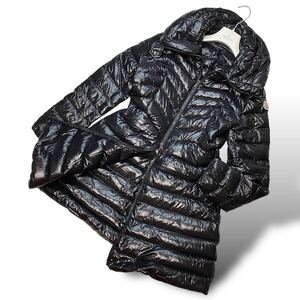 【未使用級 L〜XL位】モンクレール FAUCON 黒 ブラック MONCLER ダウンジャケット ダウンコート アウター レディース 3 国内正規品 Aライン