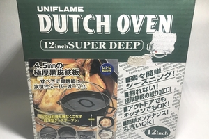 【送料無料】大阪)◆◆未使用 UNIFLAME ユニフレーム DUTCH OVEN 12inch SUPER DEEP