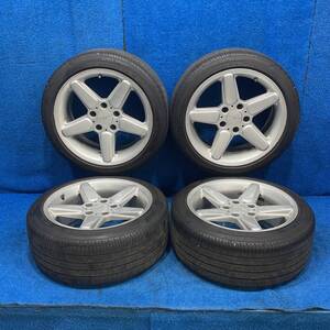 [AK-0023341] BMW用 AC SCHNITZER シュニッツァー ホイール 17x8J PCD120 5穴 +38 4本　タイヤ DUNLOP 215/45R17　 581389