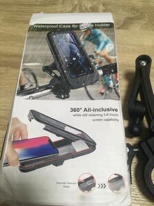 防水スマホホルダー 360°回転 自転車用　バイク用