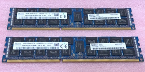 ☆SK hynix HMT42GR7AFR4A-PB 2枚セット *PC3L-12800R/DDR3L-1600 ECC REG/Registered 240Pin DDR3 RDIMM 32GB(16GB x2) 動作品