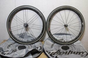 最上位CULT! ○Campagnolo カンパニョーロ BORA ULTRA 35 シマノフリー 11s対応 チューブラー ダークラベル カーボンホイールセット 美品