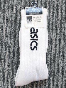 未使用 ASICS アシックス スポーツ パイル ソックス 26 25-27cm レトロ バスケ リブ サッカー 野球