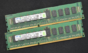 8GB (4GB 2枚組) DDR3L PC3L-10600R DDR3L-1333 REG 240pin ECC Registered 1Rx4 Samsung サーバー MacPro向け (管:SA6073 x3s