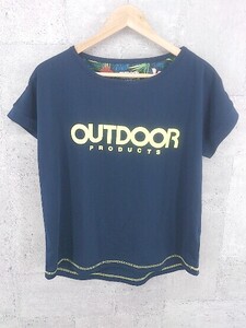 ◇ OUTDOOR PRODUCTS アウトドア プロダクツ 半袖 Tシャツ カットソー L ネイビー *