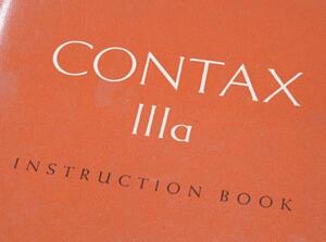 【M】CONTAX Ⅲa INSTRUCTION BOOK ( english ver. ) 使用説明書 英語版 年式相応 経年古紙