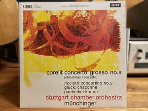 DECCA SXL2265 復刻新品未使用盤 corelli concerto grosso no.8【chrismas concerto】KARL NUNCHINGAR STUTTGART CHAMBER ORCHESTRA