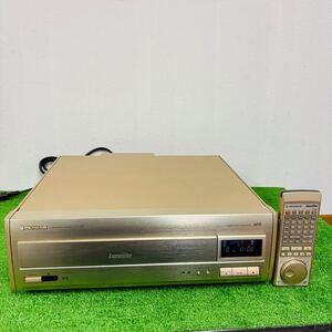 f1169 ジャンク品【パイオニア LDプレーヤー LD-S9 Pioneer レーザーディスクプレーヤー 通電OK リモコン 中古美品　送:140