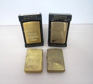 [迅速対応]★火花OK★ Zippo ジッポー ライター まとめ売り 4個セット ゴールド SOLD BRASS 喫煙具 現状品 331-G6