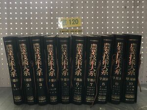 3-▲全10巻揃い 農業技術大系 昭和49年 1974年 農産漁村文化協会 野菜編 キュウリ トマト イチゴ メロン ナス 記名塗り潰し・シミ汚れ有