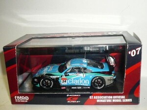 ☆1/43 EBBRO SUPER GT500 WOODONE ADVAN Clarion Z 緑/青