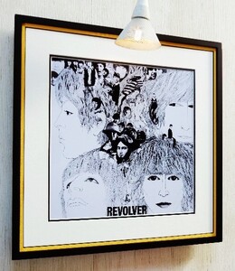 ビートルズ/リボルバー/LPジャケット・ポスター額装品/Beatles/Revolver/趣味部屋/おしゃれリビング/お店のディスプレイ/ビートルマニア