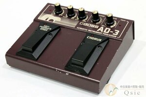 【訳あり】[中古] BOSS AD-3 Acoustic Instrument Processor エレアコ用に最適化されたサウンド/ジャック接触不良 [PK500]