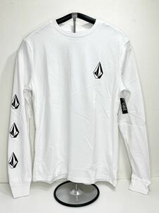 VOLCOM ボルコム A3632100WHT メンズ Sサイズ 長袖Tシャツ ロンティー ロンT ホワイト色 ロゴもの StoneLogo ヴォルコム 新品即決 送料無料