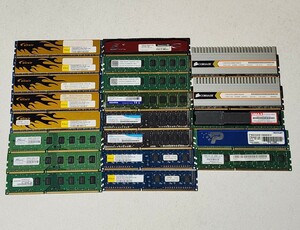 ELIXIR/ASint/PANRAM/TEAM/ADATA/CORSAIR/UMAX/PATRIOT DDR3メモリ 合計74GB (8GB×1枚+4GB×13枚+2GB×7枚) ジャンク品 PCメモリ 