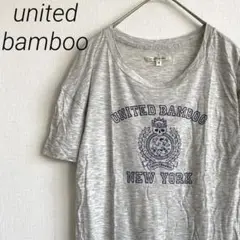 united bamboo Tシャツ クルーネック シンプル プリントTシャツ