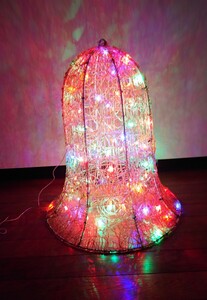 ★ LED 3D ベル 大きめ イルミネーション 点灯パターンあり ★