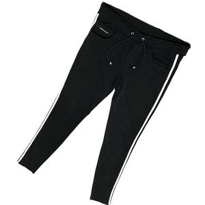 定価2.6万 resound clothing BLIND LINE TRUCK PANTS 2 黒×白 美品 リサウンドクロージング ブラインドライントラックパンツ ジャージ