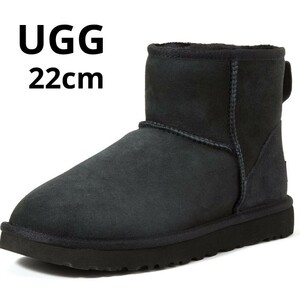 アグ ムートンブーツ 22cm US5 UGG レディース クラシックミニ II CLASSIC MINIII レディース [並行輸入品］天然皮革スエード シープスキン