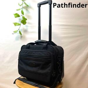 機内持ち込み可/3way/美品 Pathfinder パスファインダー スーツケース 2輪キャリーケース キャリーバッグ トラベルバッグ 黒ブラック